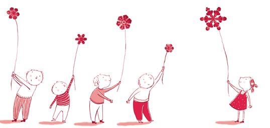 Faire-part illustré par Agnès de Ryckel